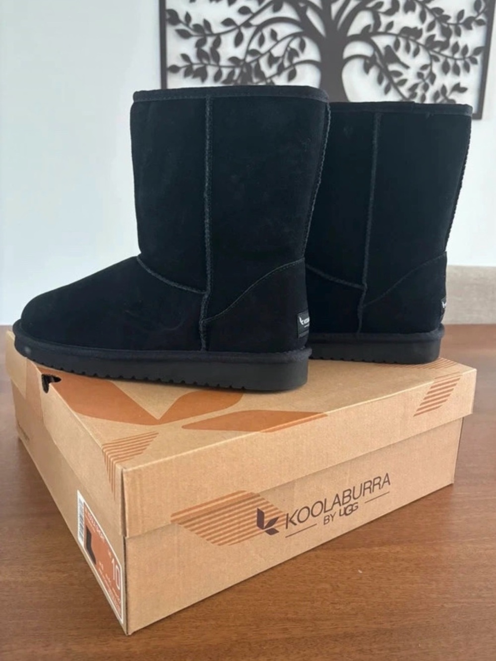 Koolaburra Women's Short Suede Boot - Black